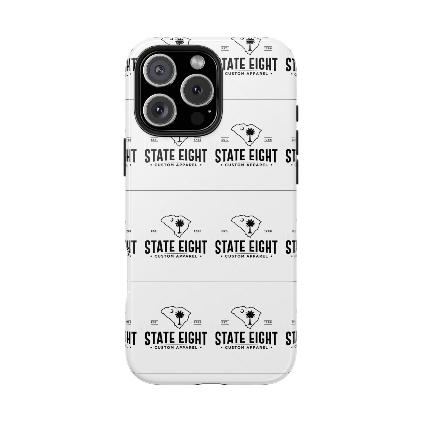 Durable Phone Case with STATE EIGHT Design - Custom Apparel Protection